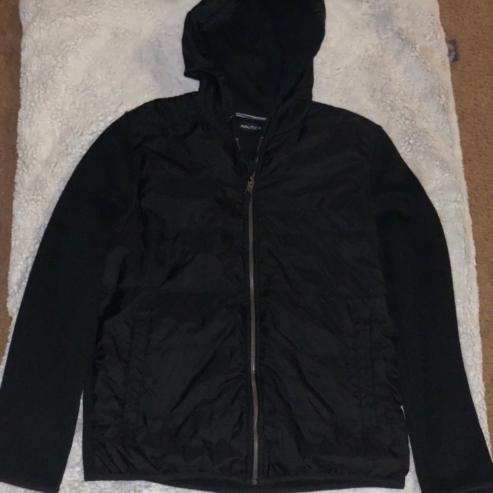 Nautica Mixed Media Full Zip Hoodie